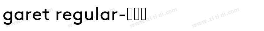 garet regular字体转换